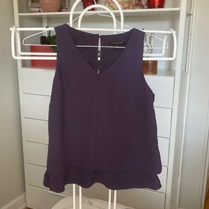 XS purple sleeveless blouse